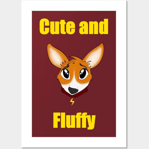 Cute and fluffy corgi Wall Art by MariRiUA